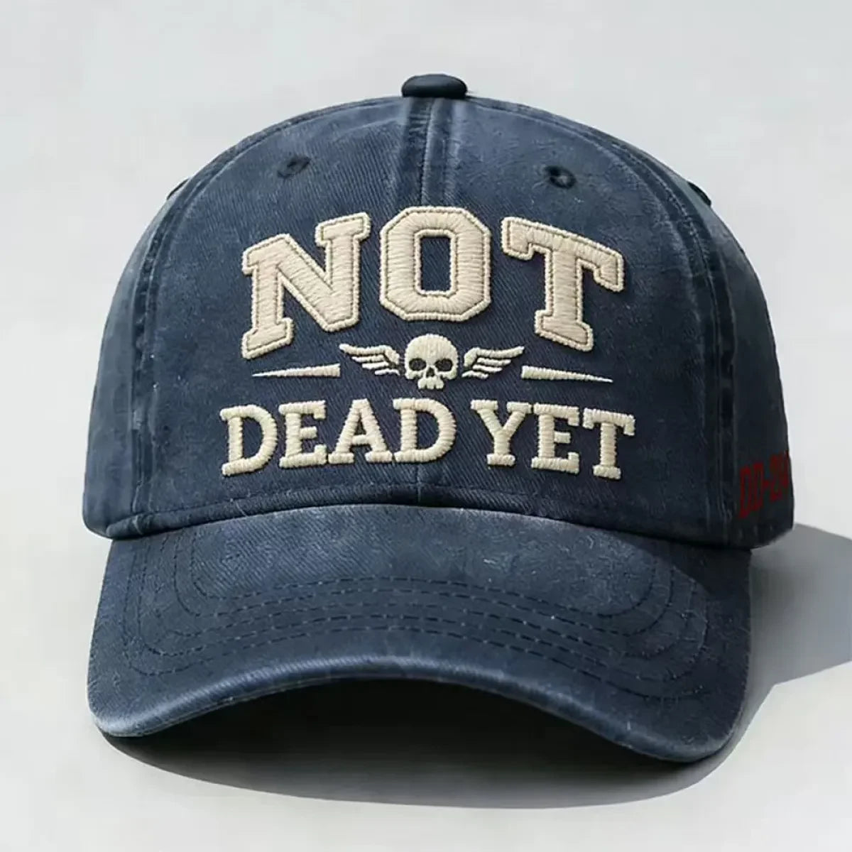 Custom Baseball Caps with Distressed Washed Cotton and Embroidered Detail - Image 10