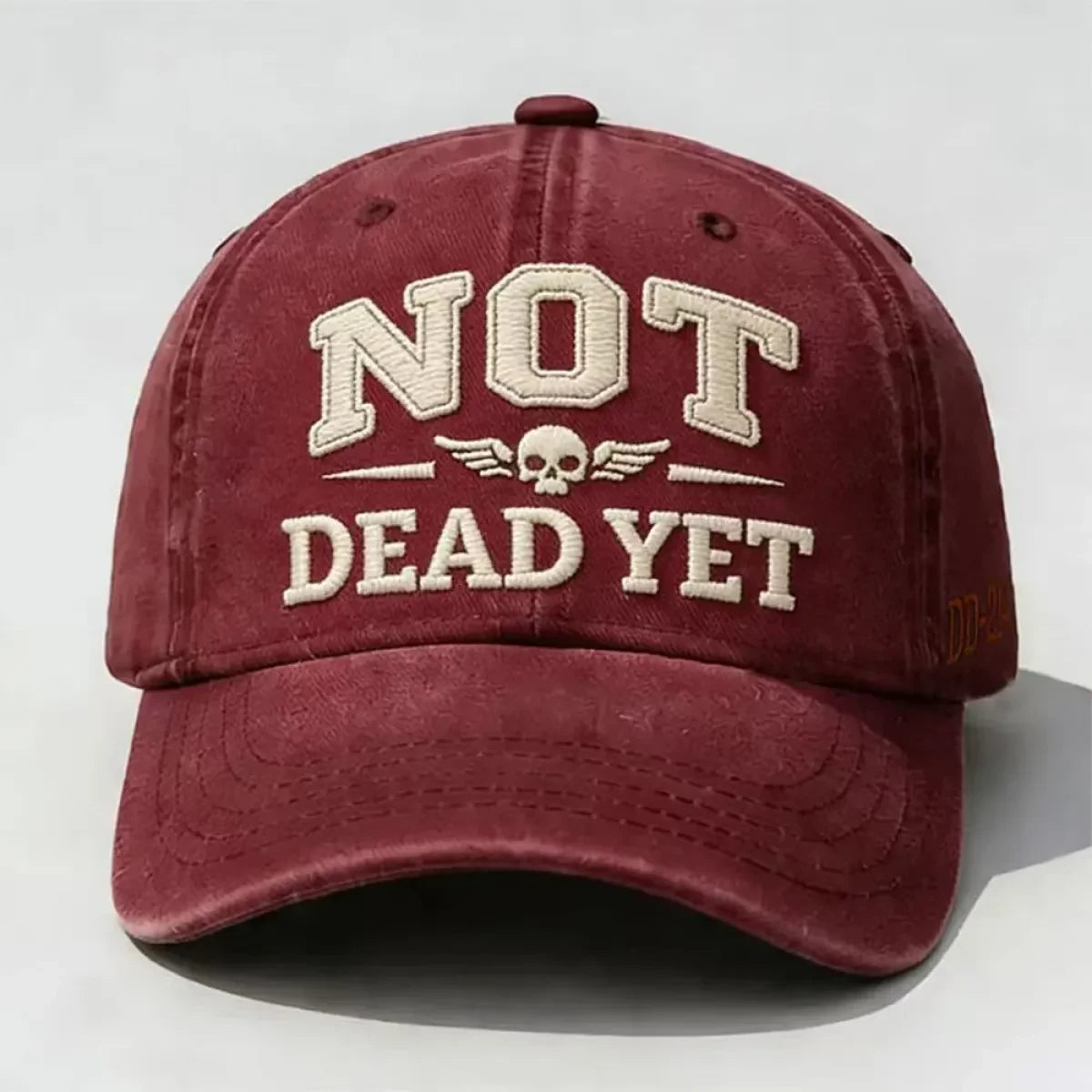 Custom Baseball Caps with Distressed Washed Cotton and Embroidered Detail - Image 11