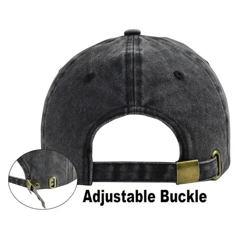 Custom Baseball Caps with Distressed Washed Cotton and Embroidered Detail - Image 4