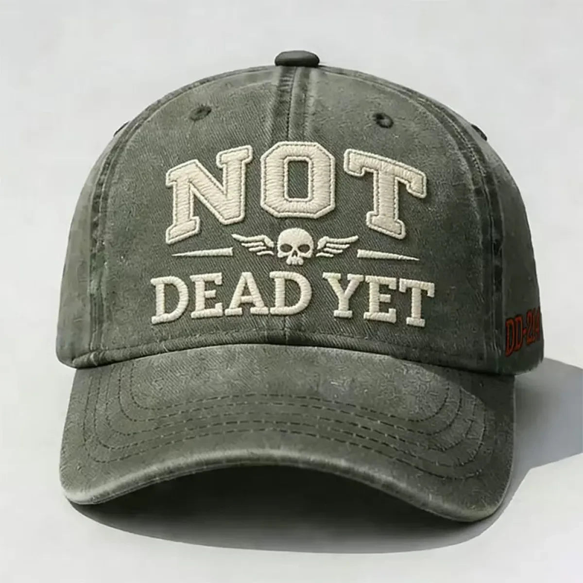 Custom Baseball Caps with Distressed Washed Cotton and Embroidered Detail - Image 5