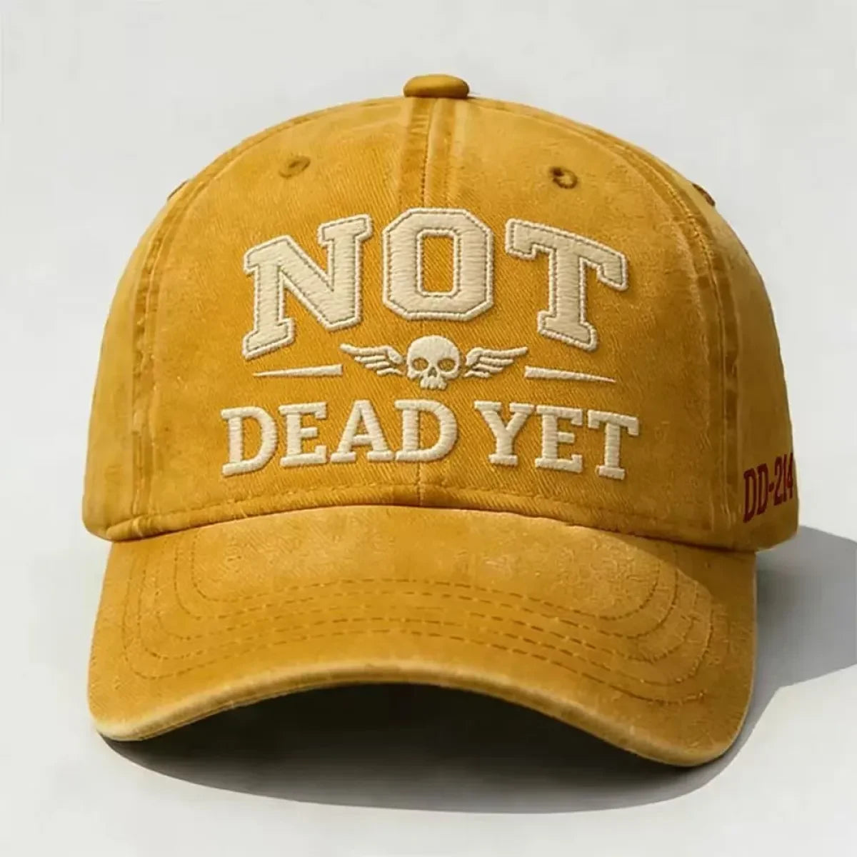 Custom Baseball Caps with Distressed Washed Cotton and Embroidered Detail - Image 6