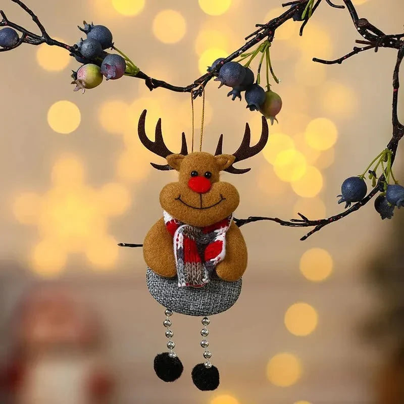 Custom Christmas Tree Ornaments with Plush Felt Figures and Dangling Legs - Image 14