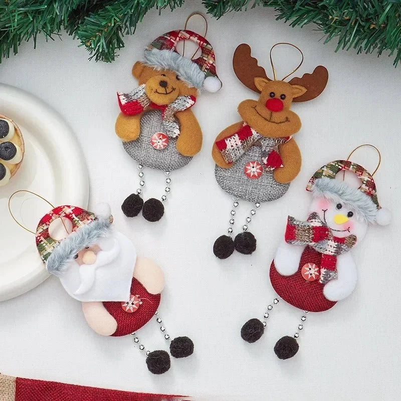 Custom Made Christmas Ornaments with Handmade Plush Fabric and Dangling Legs - Image 7