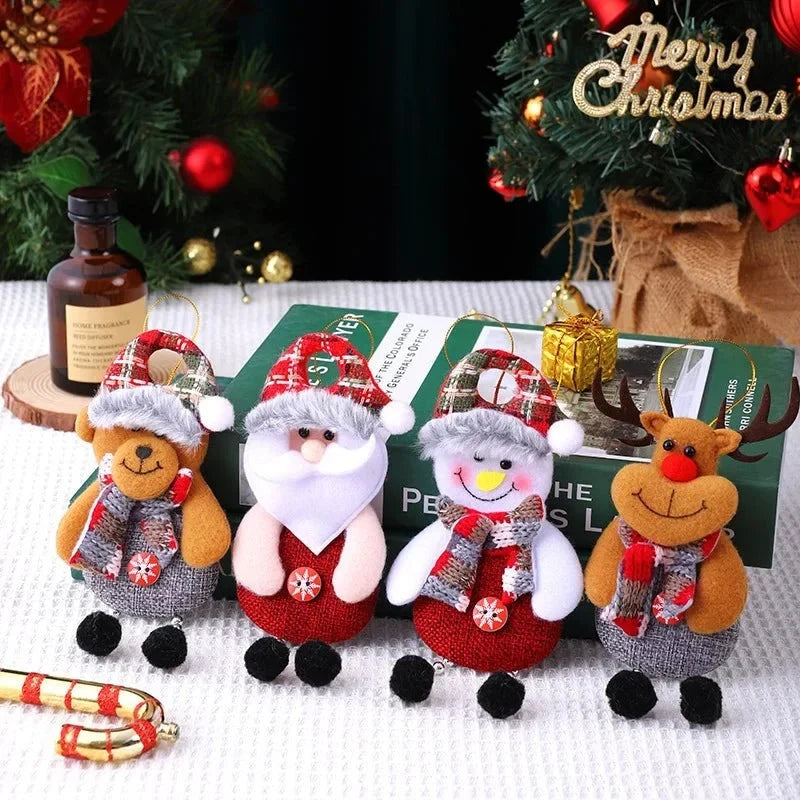 Custom Made Christmas Ornaments with Handmade Plush Fabric and Dangling Legs - Image 8