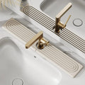 Diatomaceous Earth Faucet Splash Guard with Quick-Drying Absorbent Stone Finish - Image 1