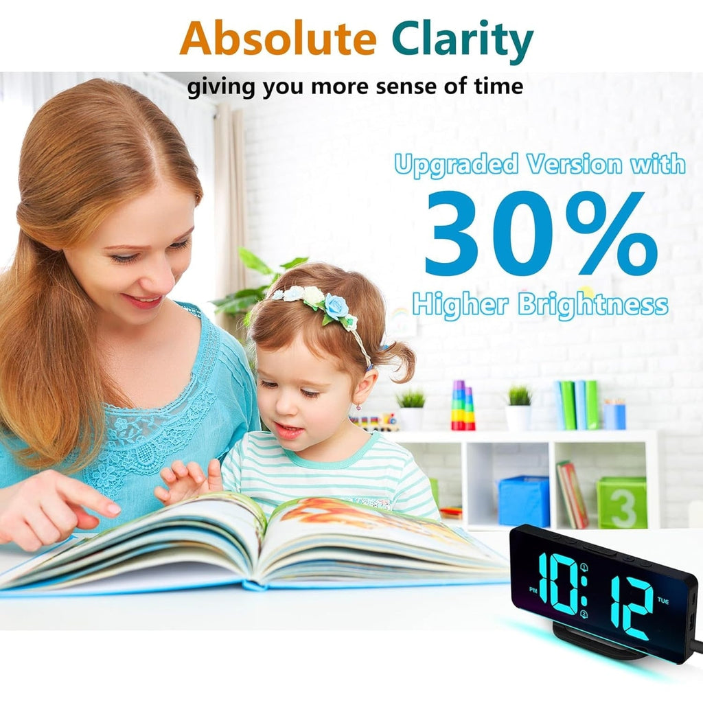 Digital Calendar Clock with Large Display Wireless Remote Control and Alarm Reminders - Image 19