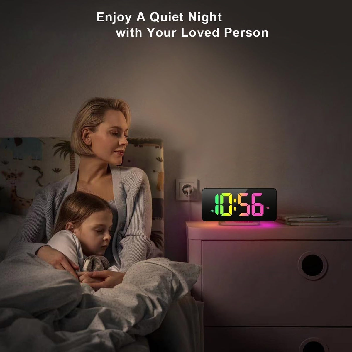Digital Calendar Clock with Large Display Wireless Remote Control and Alarm Reminders - Image 21
