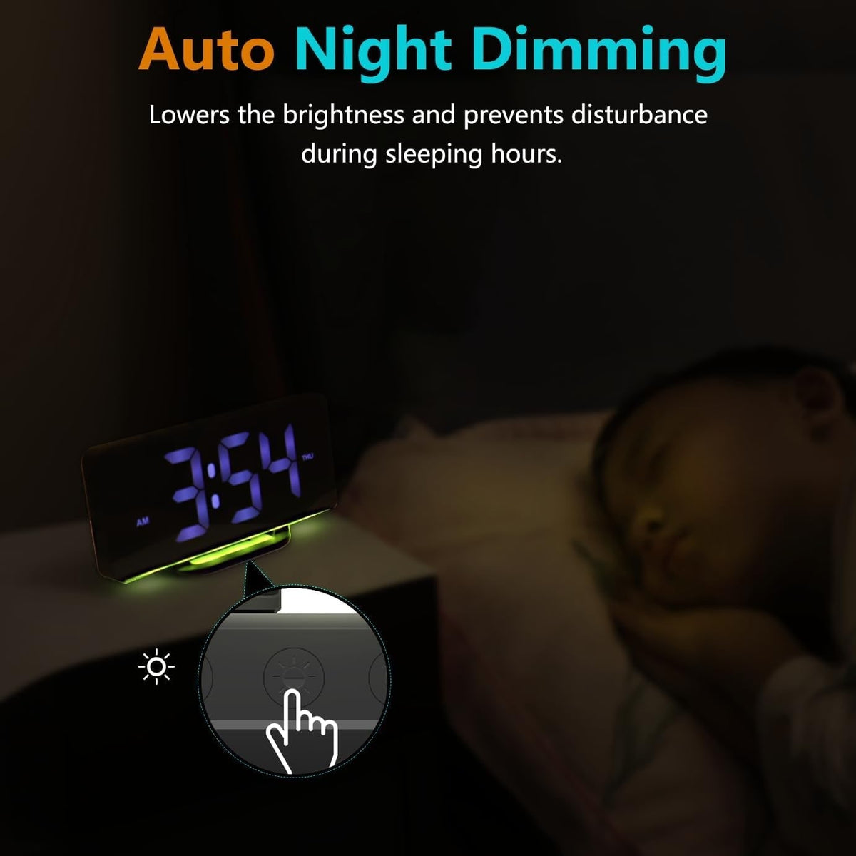 Digital Calendar Clock with Large Display Wireless Remote Control and Alarm Reminders - Image 24