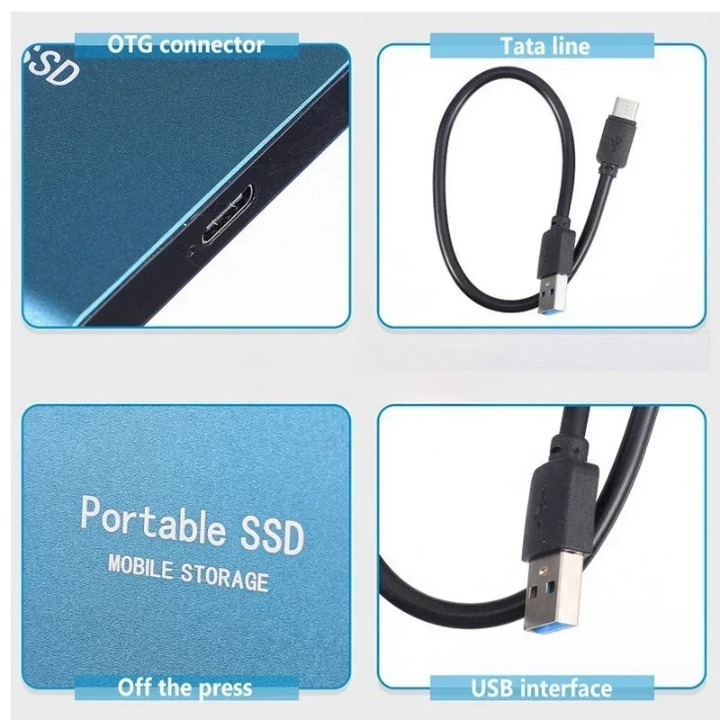 External Ssd Portable Solid State Drive with Usb-C for Fast File Transfer - Image 7