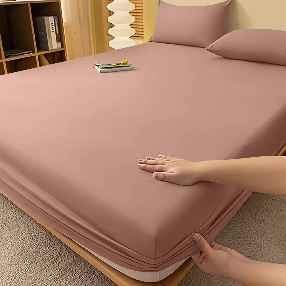 Extra Deep Fitted Bed Sheet with Wrinkle-Resistant Smooth Finish and Pocket Design - Image 15