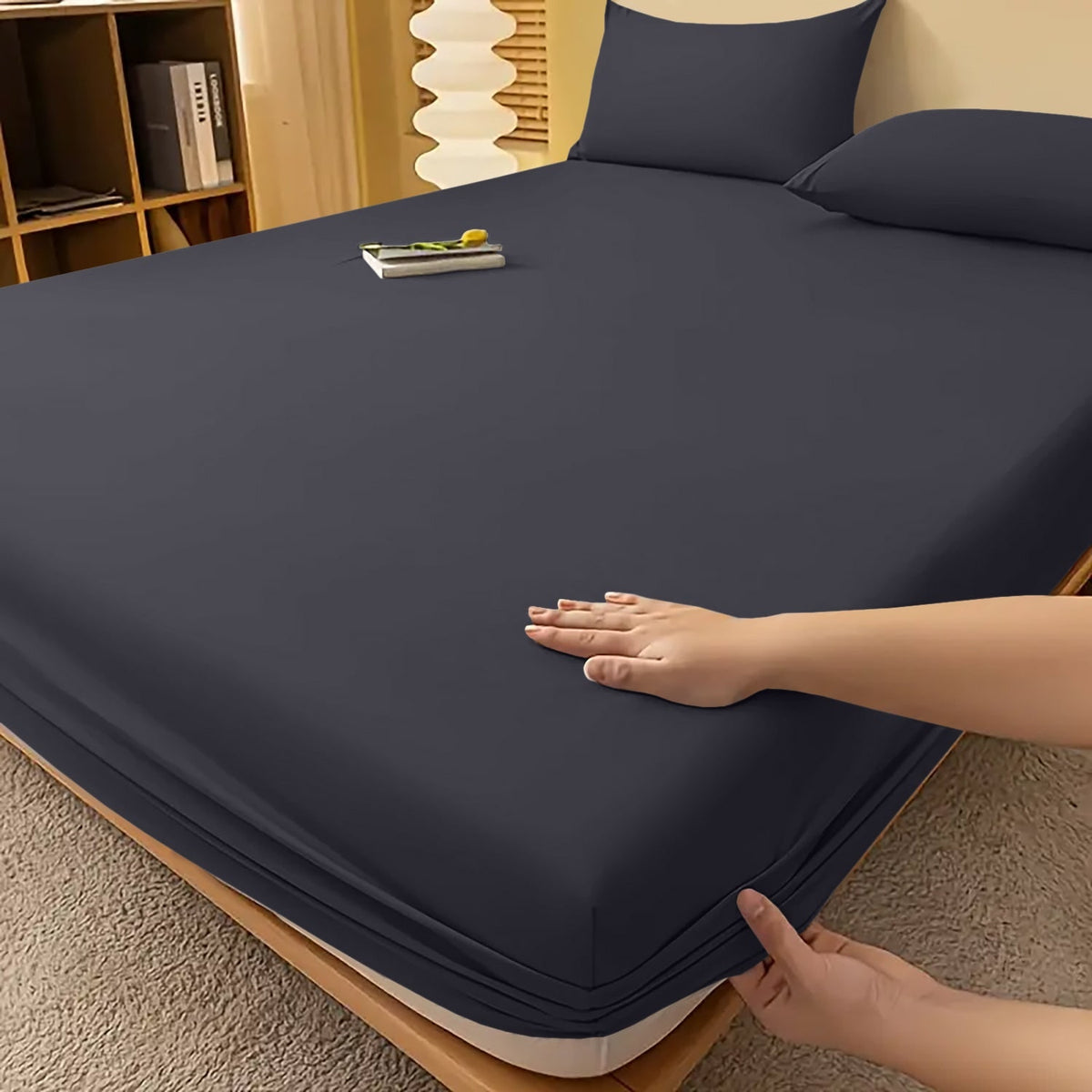 Extra Deep Fitted Bed Sheet with Wrinkle-Resistant Smooth Finish and Pocket Design - Image 23