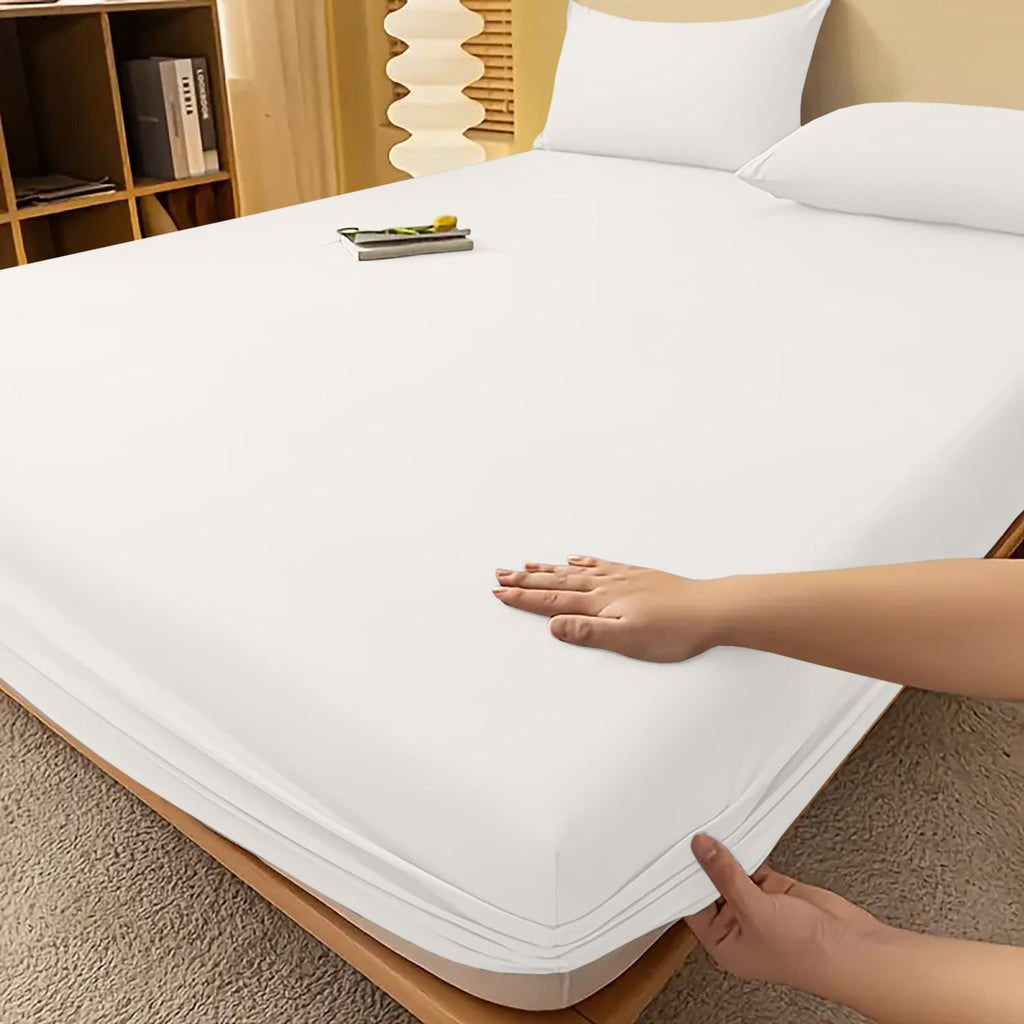 Extra Deep Fitted Bed Sheet with Wrinkle-Resistant Smooth Finish and Pocket Design - Image 46