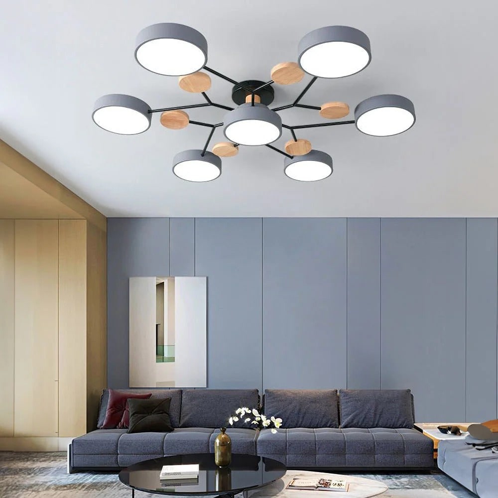 Flush Mount Ceiling Light with Semi Modern LED Multi-Light Design for Hallway Bedroom - Image 18