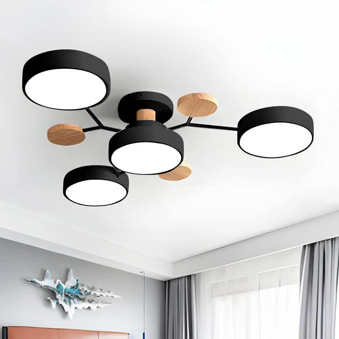 Flush Mount Ceiling Light with Semi Modern LED Multi-Light Design for Hallway Bedroom - Image 29