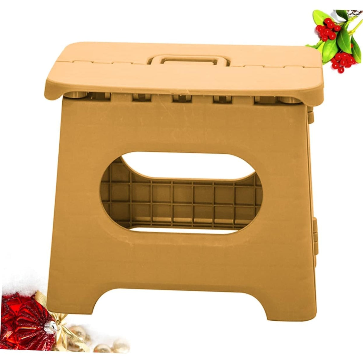 Folding Step Stool with Carrying Handle Portable Plastic Design for Home and Travel - Image 10