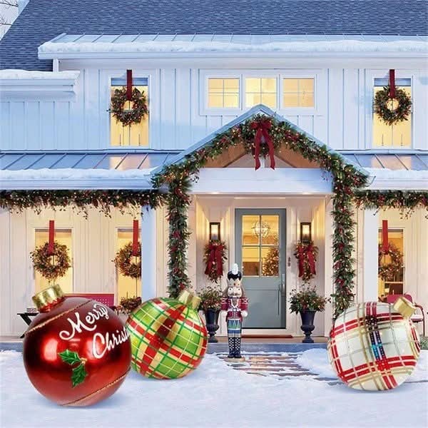 Giant Inflatable Ornament Ball with PVC Construction for Outdoor Holiday Decorations - Image 15