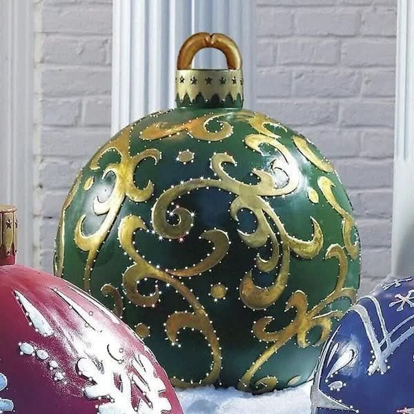 Giant Inflatable Ornament Ball with PVC Construction for Outdoor Holiday Decorations - Image 38