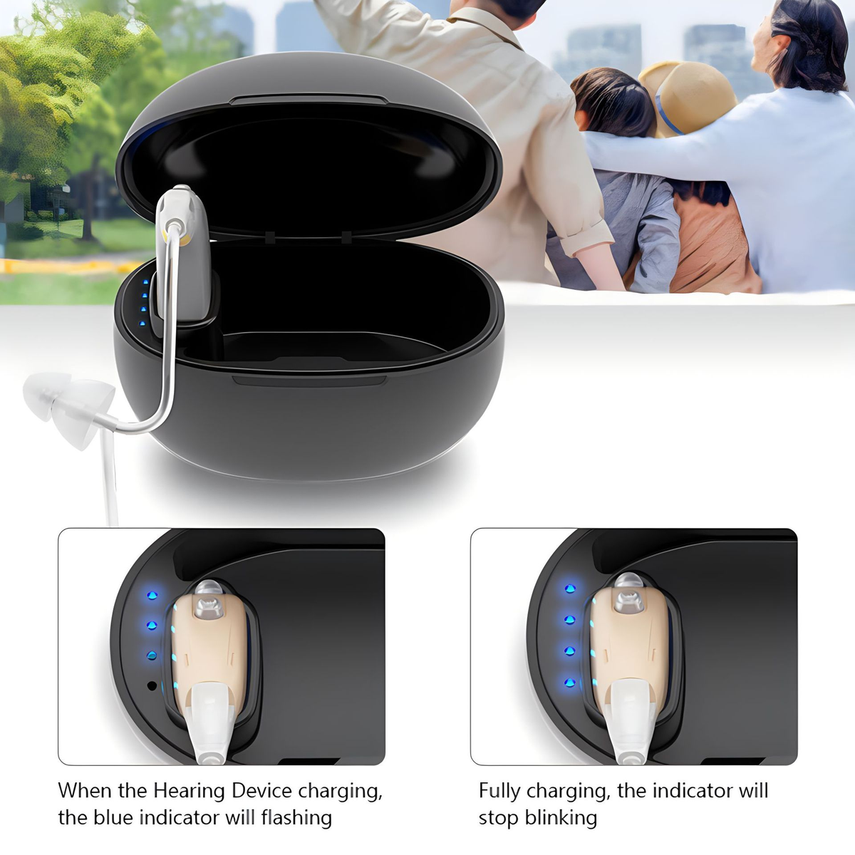 Hearing Aids Bluetooth Rechargeable Behind-The-Ear with Noise Reduction - Image 15