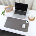 Heated Desk Mat with Adjustable Temperature Control and Stitched Linen Surface - Image 1