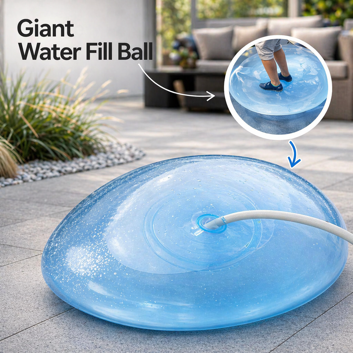 Human Bubble Balloon Ball Inflatable Toy with Self-Sealing Valve for Outdoor Play - Image 10