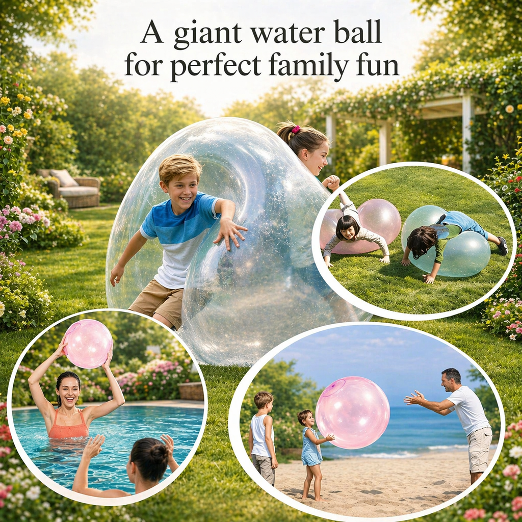 Human Bubble Balloon Ball Inflatable Toy with Self-Sealing Valve for Outdoor Play - Image 3