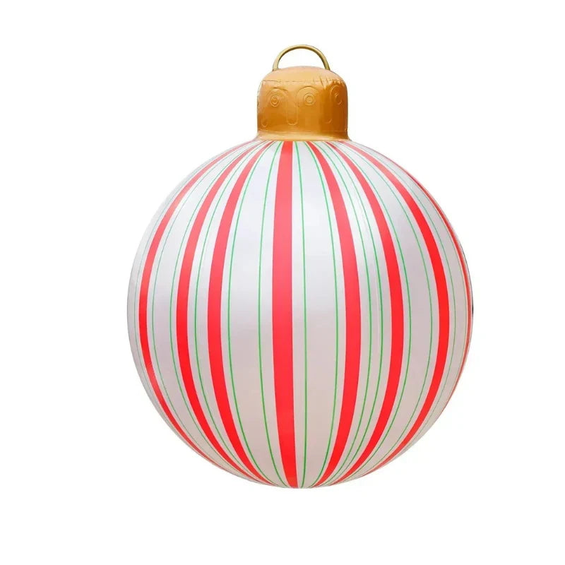 Inflatable Christmas Ornament Ball Giant Outdoor Decoration with PVC Construction - Image 10