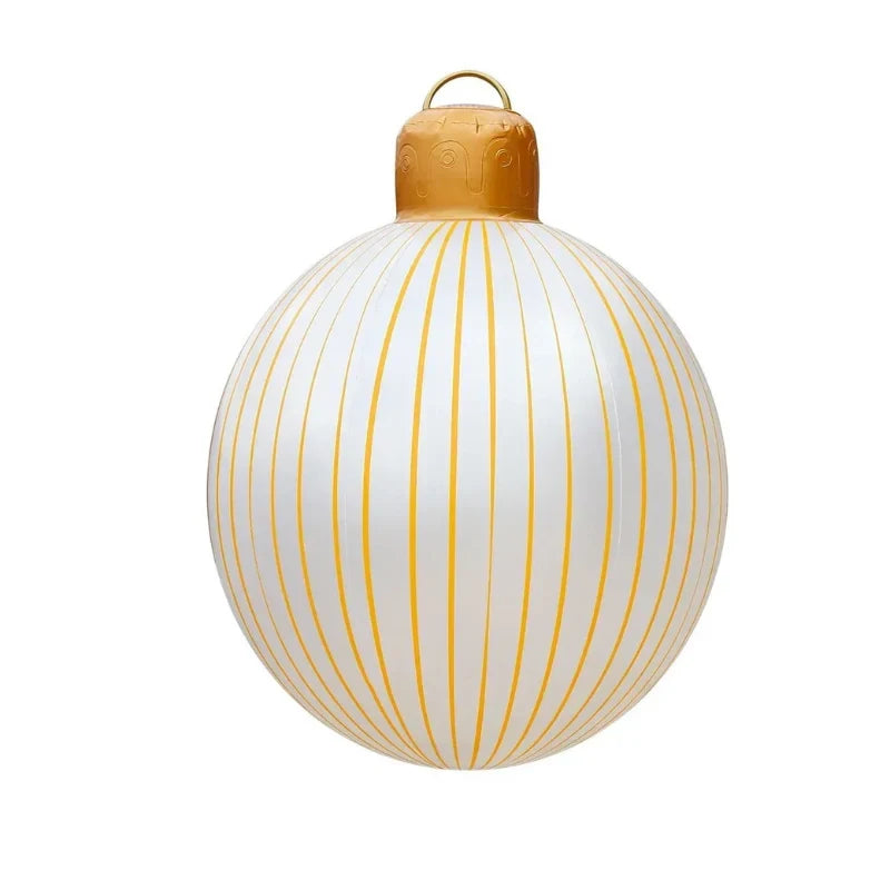 Inflatable Christmas Ornament Ball Giant Outdoor Decoration with PVC Construction - Image 9