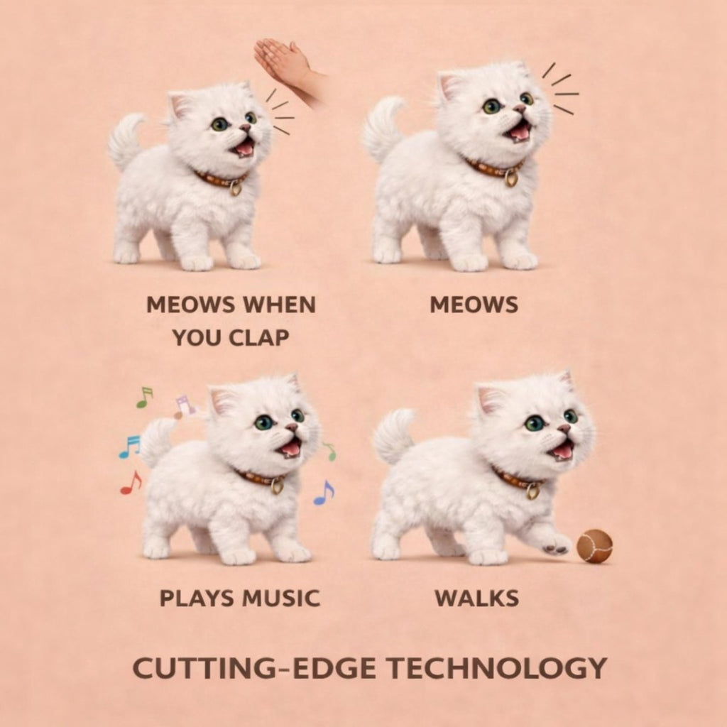 Interactive Robot Cat Toy with Walking Meowing and Tail Wagging Features - Image 6