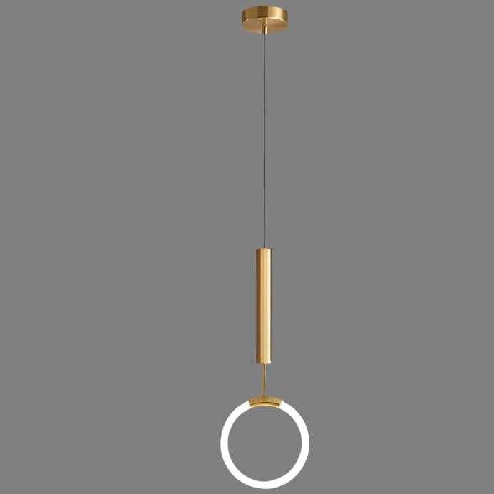 Kitchen Pendant Light Fixtures with Modern Gold Plated Ring Design and Minimalist Elegance - Image 8