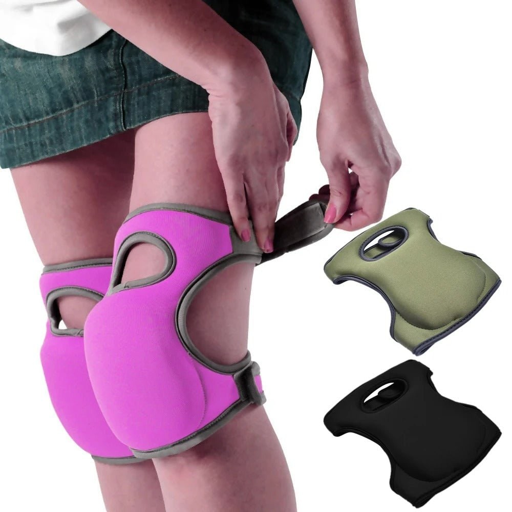 Kneeling Pads for Work with Cushioned Neoprene and Adjustable Straps for Gardening - Image 1