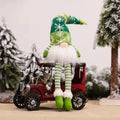 Light Up Christmas Gnome Decoration with Snowflake Knit Hat and Faux Fur Beard - Image 10