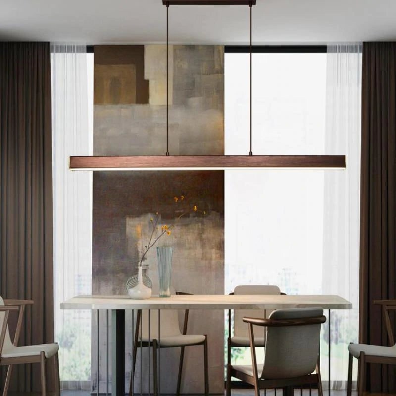 Linear Pendant Light with Adjustable Height for Modern Kitchen and Island Lighting - Image 12