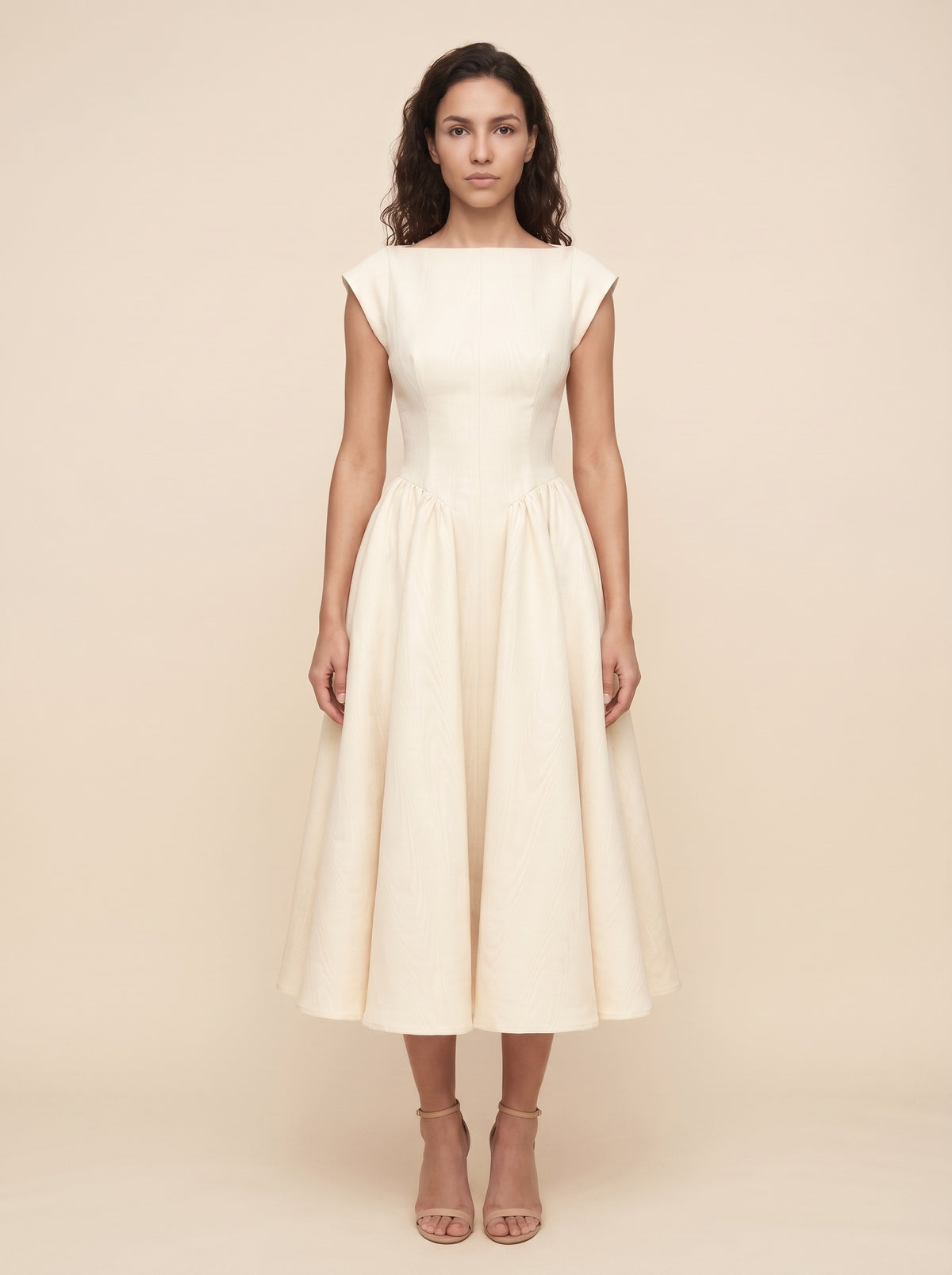 The Sculpted Cap Sleeve Dress