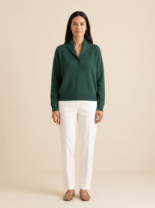 The Shawl Collar Knit — Lampelle studio