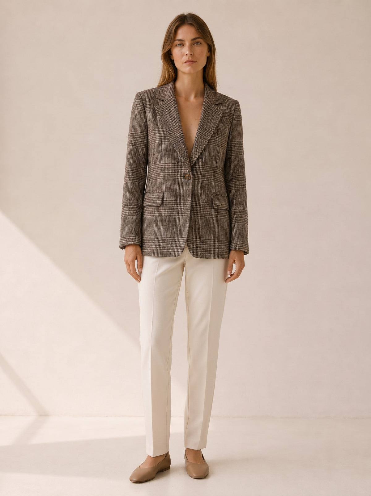 Der karierte Blazer