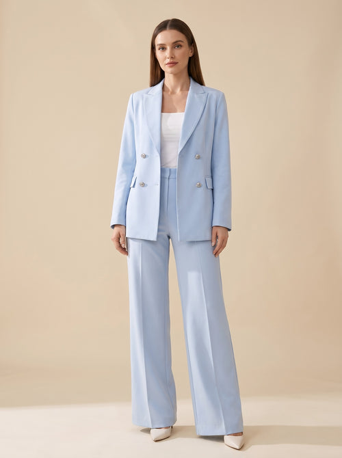 The Sky Blue Trouser Suit — Lampelle studio