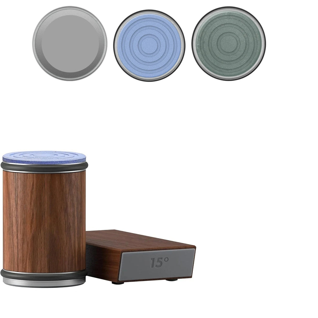 Magnetic Rolling Knife Sharpener with Wooden Base and 15 Degree Angle Guide - Image 16