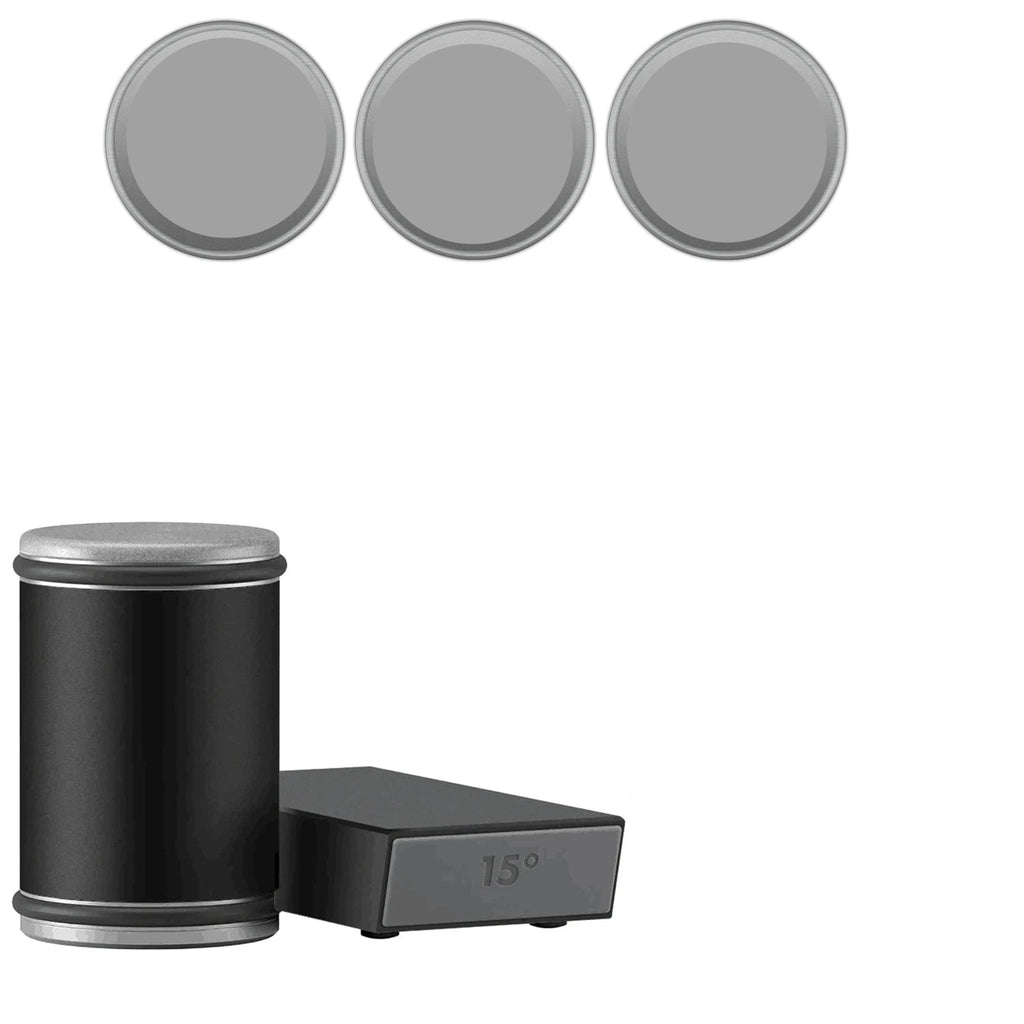 Magnetic Rolling Knife Sharpener with Wooden Base and 15 Degree Angle Guide - Image 37