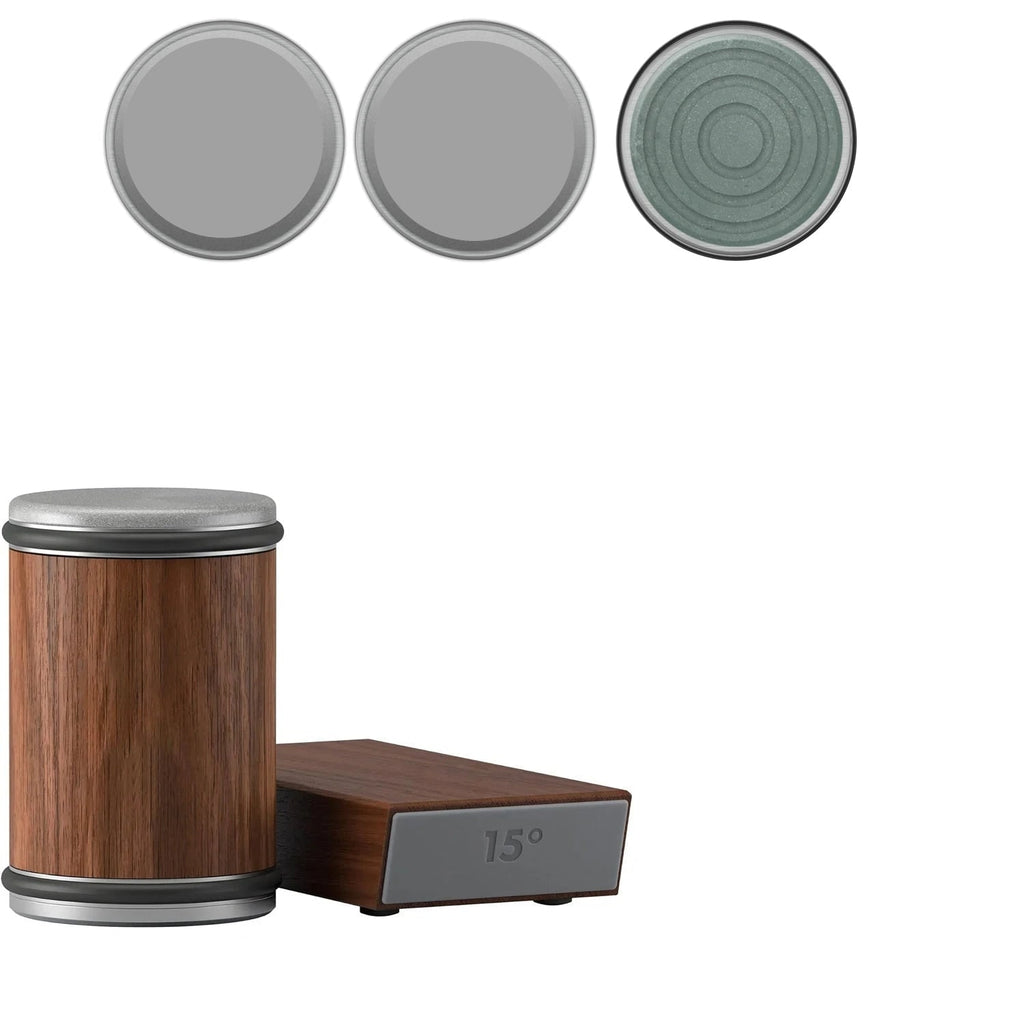 Magnetic Rolling Knife Sharpener with Wooden Base and 15 Degree Angle Guide - Image 38