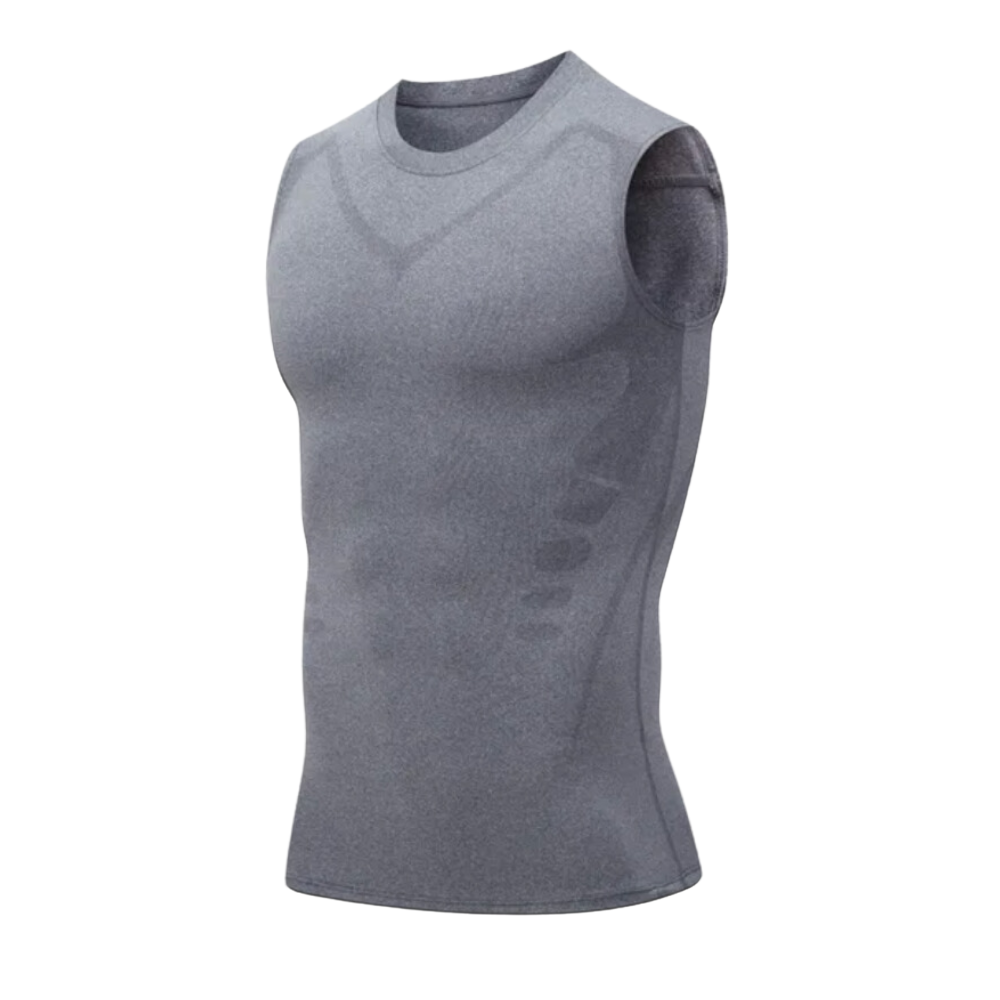 Men's Compression Tank Top Shapewear with Chest Shaping and Seamless Slimming Fit - Image 4