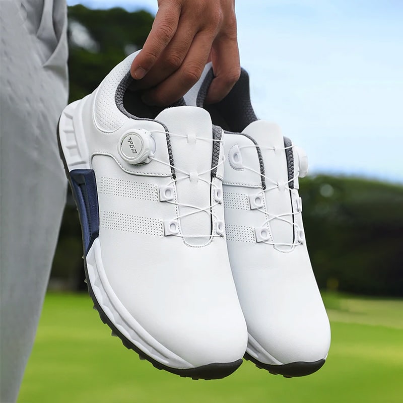 Men's Golf Shoes Spikeless with Dial Lace Closure and Non-Slip Sole - Image 1