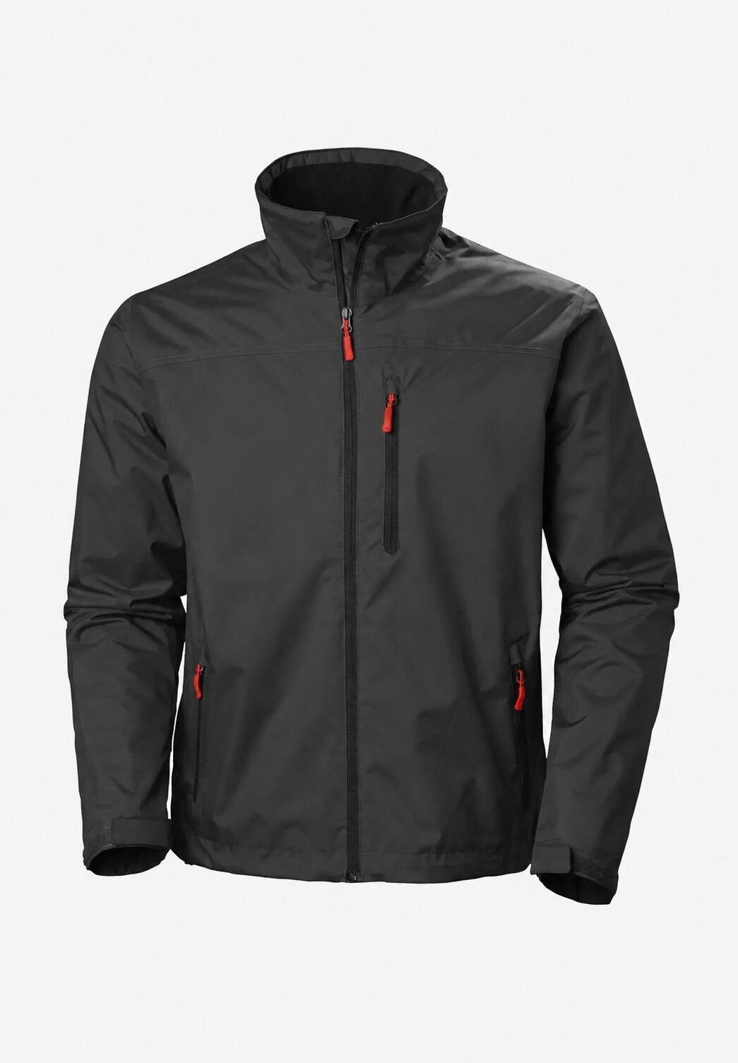 Men's Rain Jacket Lightweight Water-Resistant with Fleece-Lined Collar - Image 2