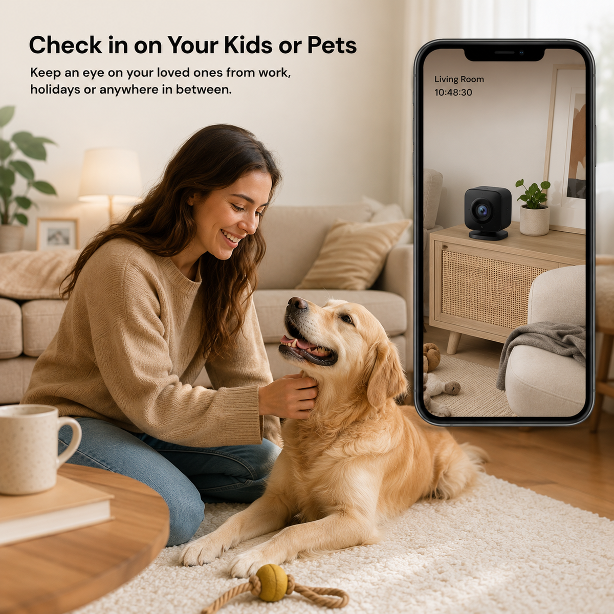 Mini Security Camera with Magnetic Stand Compact WIFI Remote Monitoring and Rechargeable Battery - Image 4