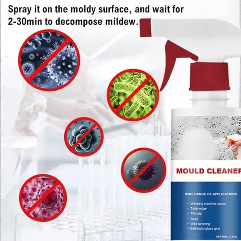 Mold and Mildew Remover Spray with Fast-Acting Formula for Bathrooms and Kitchens - Image 2