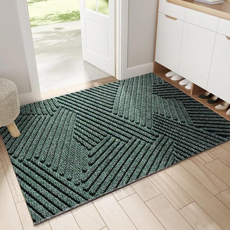 Non-Slip Indoor Outdoor Mat with Textured Dirt-Trapping Surface and Rubber Backing - Image 1
