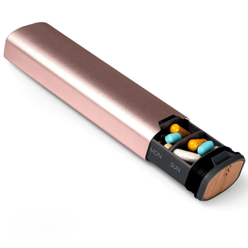 Pill Organizer with 7 Daily Compartments and Protective Sleeve for Travel - Image 6
