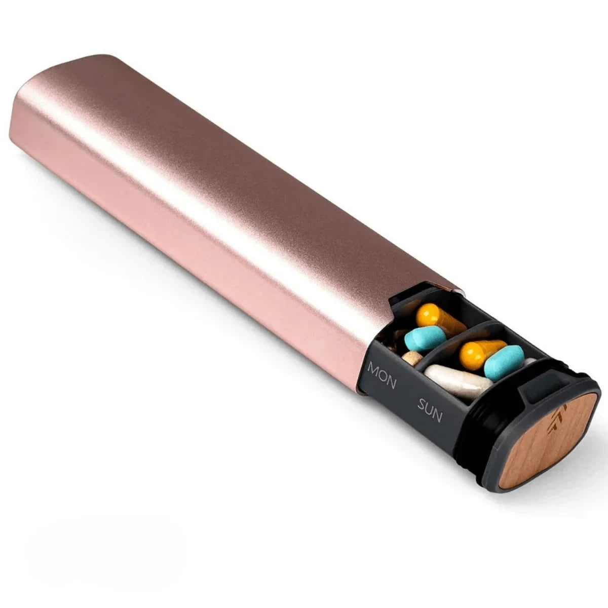 Pill Organizer with 7 Daily Compartments and Protective Sleeve for Travel - Image 6