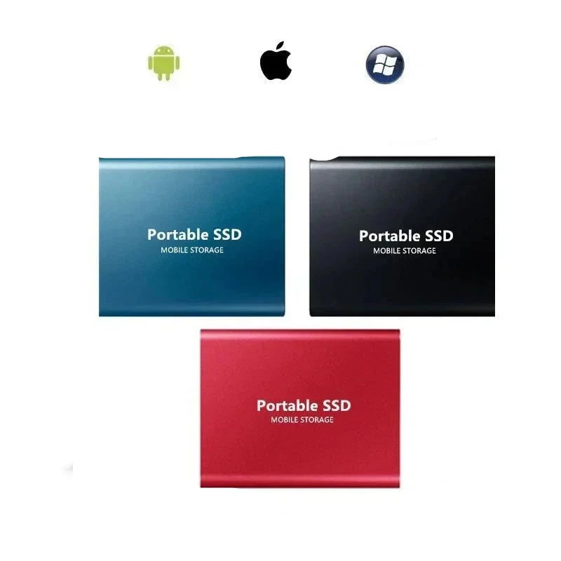 Portable External Ssd Drive with Usb-C and Aluminum Casing for Fast Data Transfer - Image 3