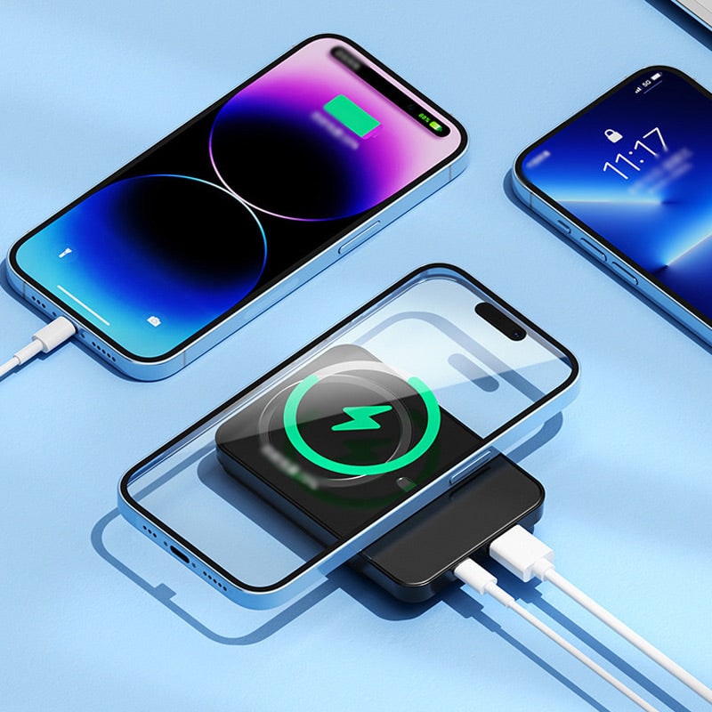 Portable Power Bank with Magnetic Wireless Charging Fast 22.5w and Digital LED Display - Image 7