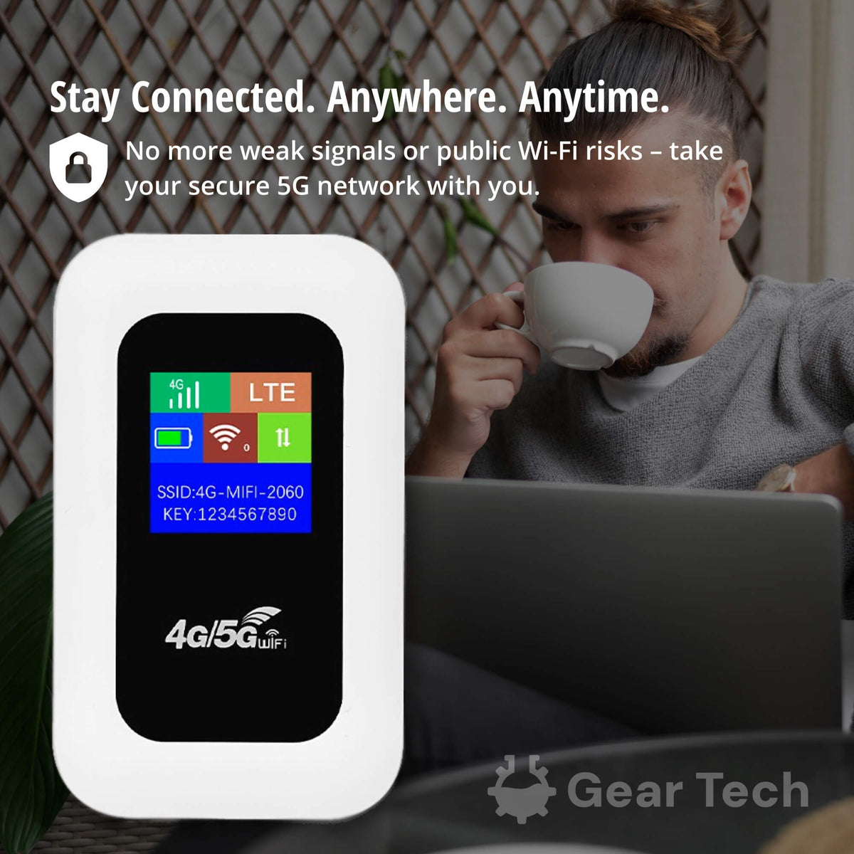Portable WIFI Router with Lcd Display and Hotspot Function for Travel - Image 2